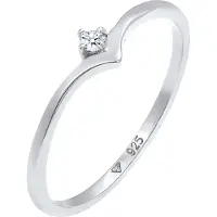 Elli DIAMONDS Bague 'Engagement' argent