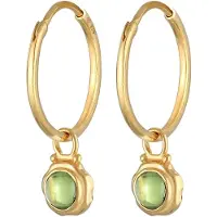 Elli PREMIUM Boucles d'oreilles or / vert