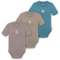 Normani Barboteuse / body beige foncé / azur / marron / mauve