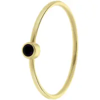 Lucardi Bague 'Klassisch' or / noir