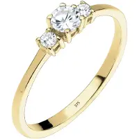 Elli PREMIUM Bague or / blanc