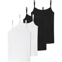 Schiesser Maillot de corps noir / blanc