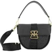 Bogner Sac bandoulière 'Zuoz Rafia Cassy' or / noir