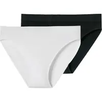 Schiesser Slip 'Classic Seamless' noir / blanc