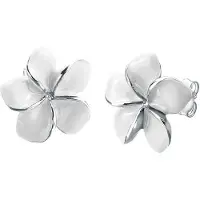 Elli Boucles d'oreilles 'Frangipani Blüte' argent