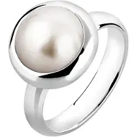 Nenalina Bague argent / blanc perle
