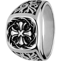 Lucardi Bague 'Urbane Geschichte' noir / argent