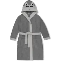 Normani Peignoir ' Malia ' gris / gris foncé / noir