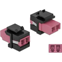 DeLOCK Keystone Modul LC Duplex femelle vers LC Duplex femelle violet