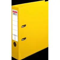 Herlitz Classeur maX.file protect plus, Largeur de dos : 80 mm, Jaune DIN A4, couverture en PP, protection (A4, 80 mm, 1 pcs)