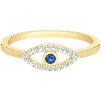 Glanzstücke Bague bleu roi / jaune d'or