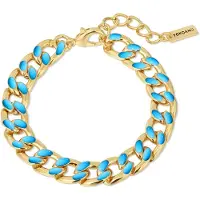 Yokoamii Bracelet bleu / jaune d'or