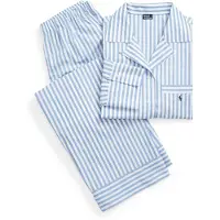 Ralph Lauren Pyjama bleu clair / blanc