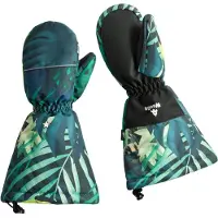 WeeDo Gants 'Cosmo Dschungel' vert / pétrole / vert pastel / noir