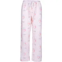 Pj Salvage Pantalon de pyjama ' Flannels ' rose clair / blanc