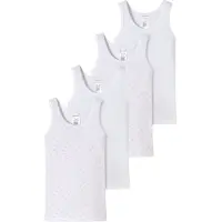 Schiesser Maillot de corps rose / blanc