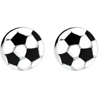 Elli Boucles d'oreilles noir / blanc