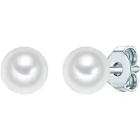 Trilani Boucles d'oreilles argent / blanc