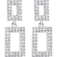 Elli PREMIUM Boucles d'oreilles argent / transparent