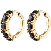 Elli Boucles d'oreilles or / noir