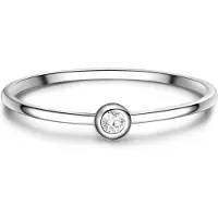Glanzstücke Bague argent / transparent