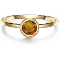 Glanzstücke Bague jaune d'or / or