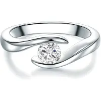 Trilani Bague argent / transparent