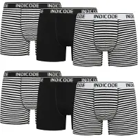 INDICODE JEANS Boxers ' Milano ' noir / blanc