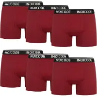 INDICODE JEANS Boxers ' Milano ' lie de vin / noir / blanc