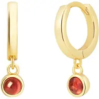 Glanzstücke Boucles d'oreilles or / rouge rubis
