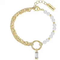 Yokoamii Bracelet jaune d'or / blanc perle