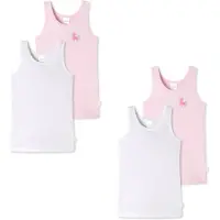Schiesser Maillot de corps turquoise / rose pastel / rose clair / blanc