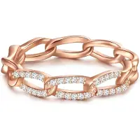 Glanzstücke Bague or rose / transparent