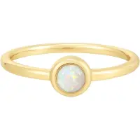 Glanzstücke Bague opal / jaune d'or