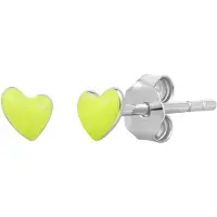 Glanzstücke Boucles d'oreilles citron vert / argent