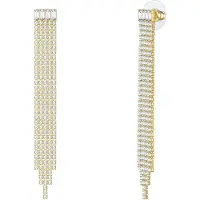 Yokoamii Boucles d'oreilles jaune d'or / transparent