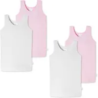 Schiesser Maillot de corps rose / blanc