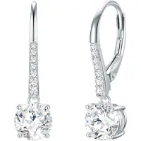 Trilani Boucles d'oreilles argent / transparent