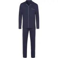 Hanro Pyjama long ' Day & Night ' bleu marine
