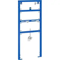 vidaXL Support mural de salle de bain bleu 50 x 3 x 112 cm