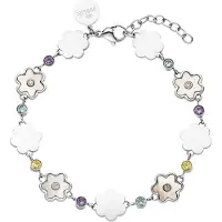 Purelei Bracelet 'Flowering' bleu / violet / argent / blanc