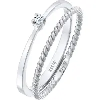 Elli DIAMONDS Bague argent
