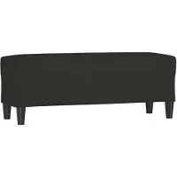 vidaXL Banc Noir 100x35x41 cm Tissu