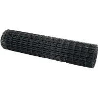 vidaXL Clôture Euro Gris 1 x 10 m Fer revêtu de PVC