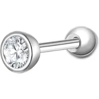 Glanzstücke Boucles d'oreilles argent / transparent