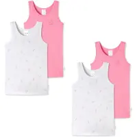 Schiesser Maillot de corps turquoise / fuchsia / rose chiné / blanc