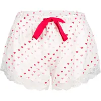 Pj Salvage Pantalon de pyjama rose / rouge / blanc cassé