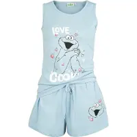 Sesame Street Pyjama de - Love Cookie! - L - 3XL - pour Femme - bleu - Taille L