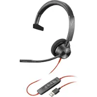 HP Poly POLY Blackwire C5220 Casque Avec fil Arceau Bureau/Centre d'appels USB Type-A Noir, Rouge