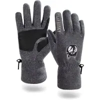Polar Husky Gants de sport 'Lhotse' gris / noir / blanc